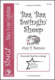 Baa, Baa, Swingin' Sheep Two-Part choral sheet music cover Thumbnail